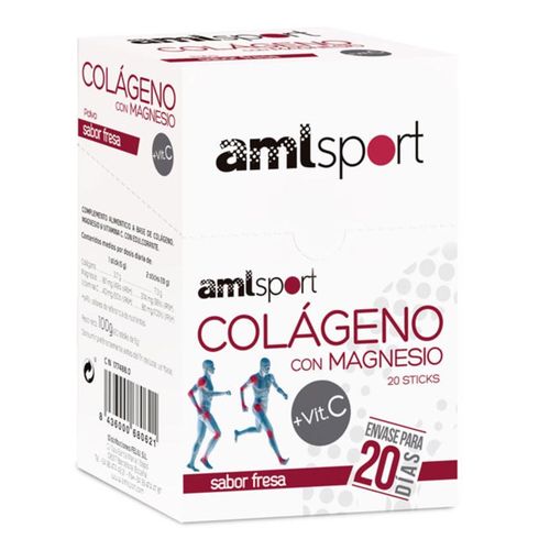 COLGENO CON MAGNESIO + VITAMINA C (20 sticks FRESA)