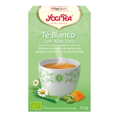 YOGI TEA TE BLANCO ALOE VERA (17 Bolsitas)