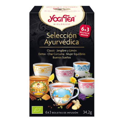 YOGI TEA SELECCION AYURVEDICA 6x3 (18 Bolsitas)