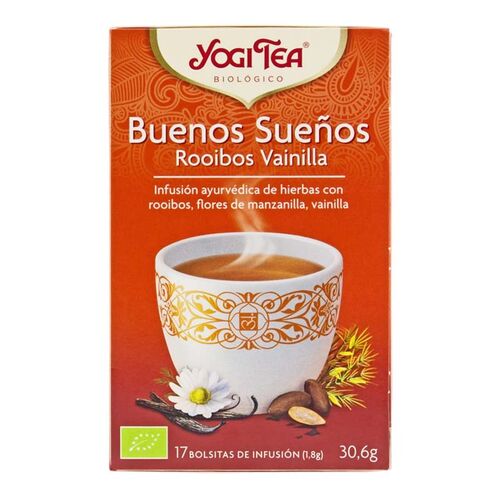 YOGI TEA BUENOS SUEOS ROOIBOS VAINILLA (17 Bolsitas)