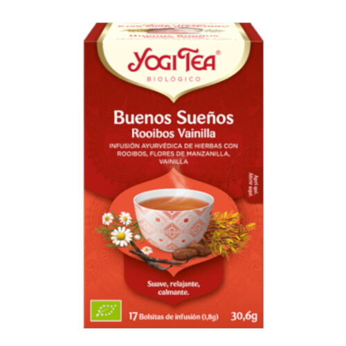 YOGI TEA BUENOS SUEOS ROOIBOS VAINILLA (17 Bolsitas)