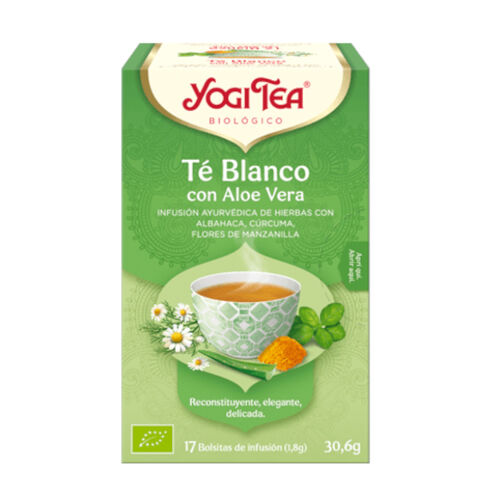 YOGI TEA TE BLANCO ALOE VERA (17 Bolsitas)