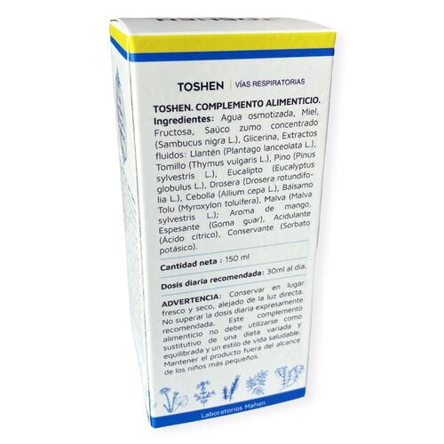 TOSHEN - VIAS RESPIRATORIAS (150 ml.)